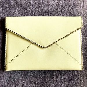 Rebecca Minkoff pale green clutch